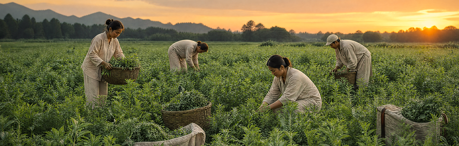明大妈蕲艾种植基地